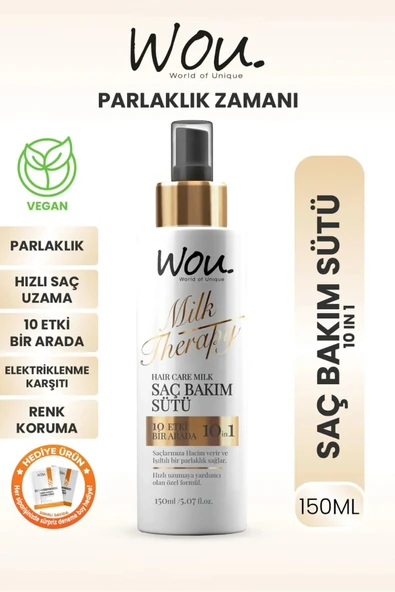 WOU World of Unique Wou Saç Bakım Sütü 150ml ürün görseli 1