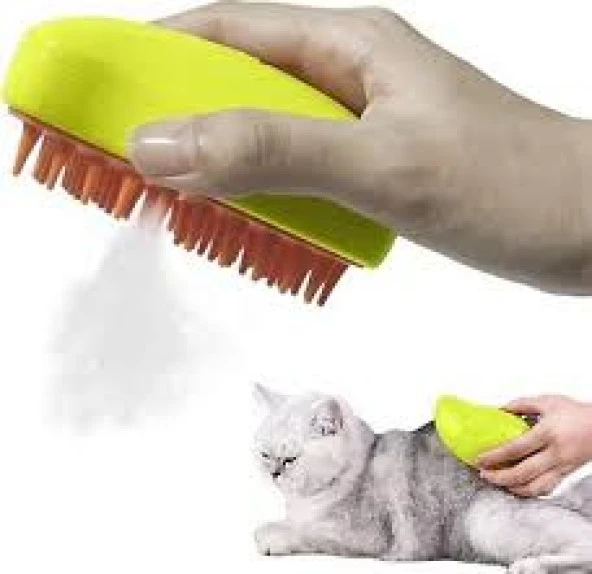 PET BRUSH KEDİ & KÖPEK BUHARLI TARAK ŞARJLI ürün görseli 1