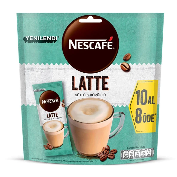 Nescafe Latte Kahve 14,5 gr 50 Adet ürün görseli 1