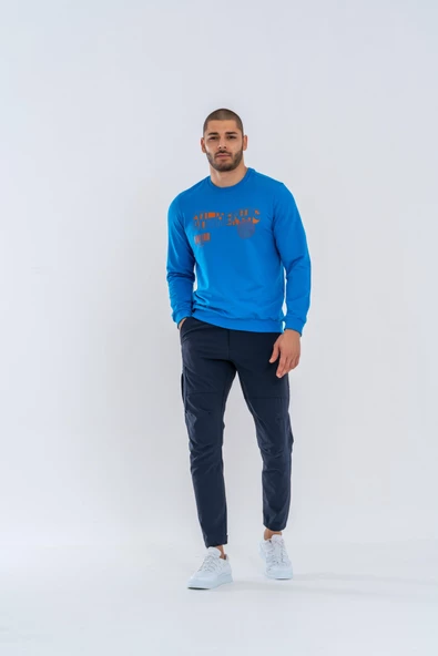 SWEATSHIRT BASIC - 902 -  S.MAVİ ürün görseli 1