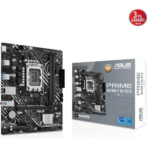 ASUS PRIME H610M-F D4 R2.0-CSM DDR4 3200MHZ MATX ürün görseli 1