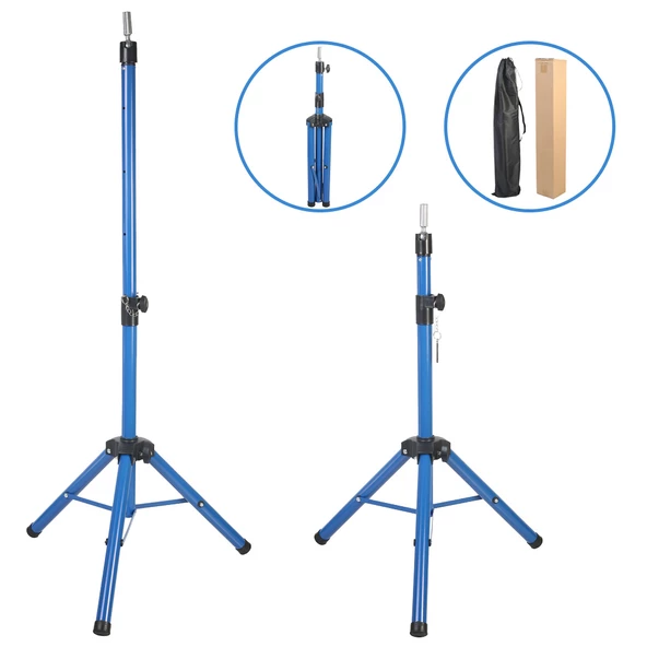 Kuaför Eğitim Mankeni İçin Metal Tripod - Mavi + Taşıma Çantası TRIPOD-MAVI ürün görseli 1