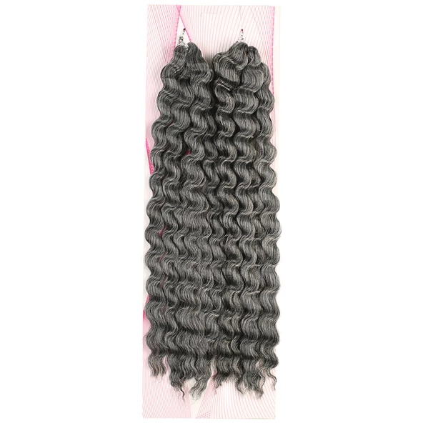 Nice Bulk Afro Su Dalgası Saç - Koyu Gri NiceBulk-YG171 ürün görseli 1