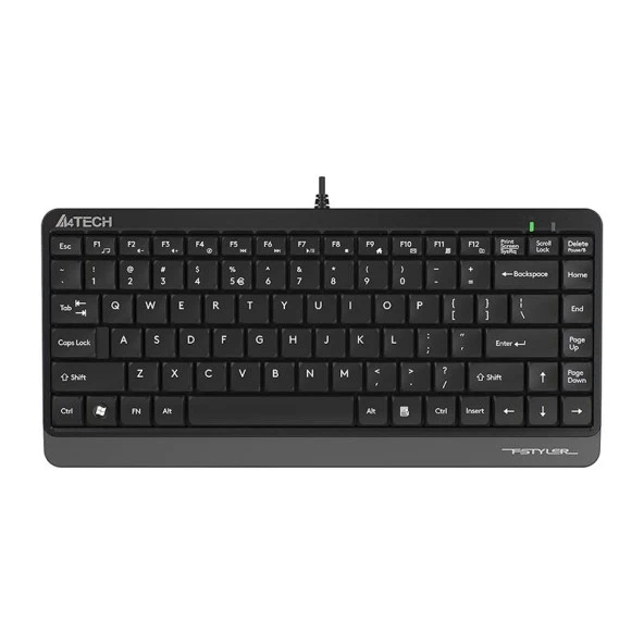 A4Tech FK11 Q Klavye Usb, Kablolu, MM Mini Gri Siyah ürün görseli 1