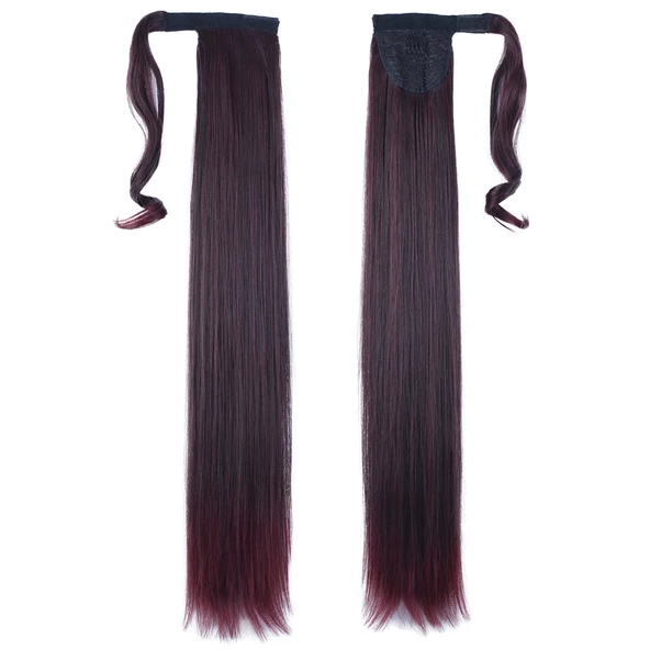 Bağlamalı Düz At Kuyruğu - Koyu Kızıl M150-4T118-PM-14X ürün görseli 1