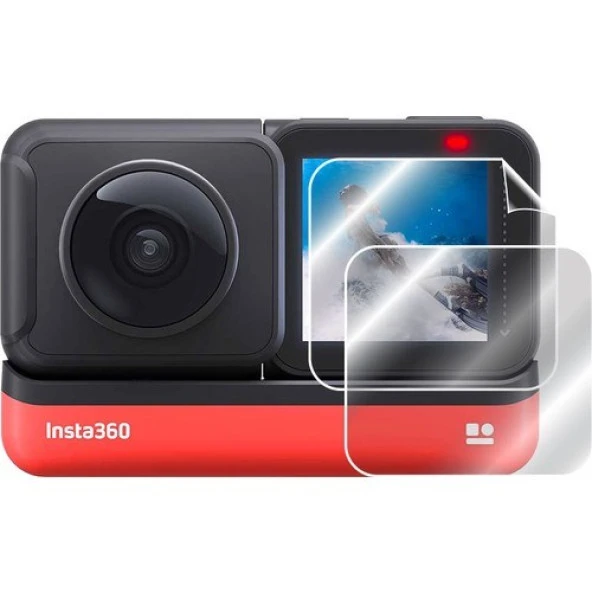 Tfy Store Insta360 One R Twin Edition Uyumlu 2 Adet Şeffaf Ekran koruyucu Nano Jelatin ürün görseli 1