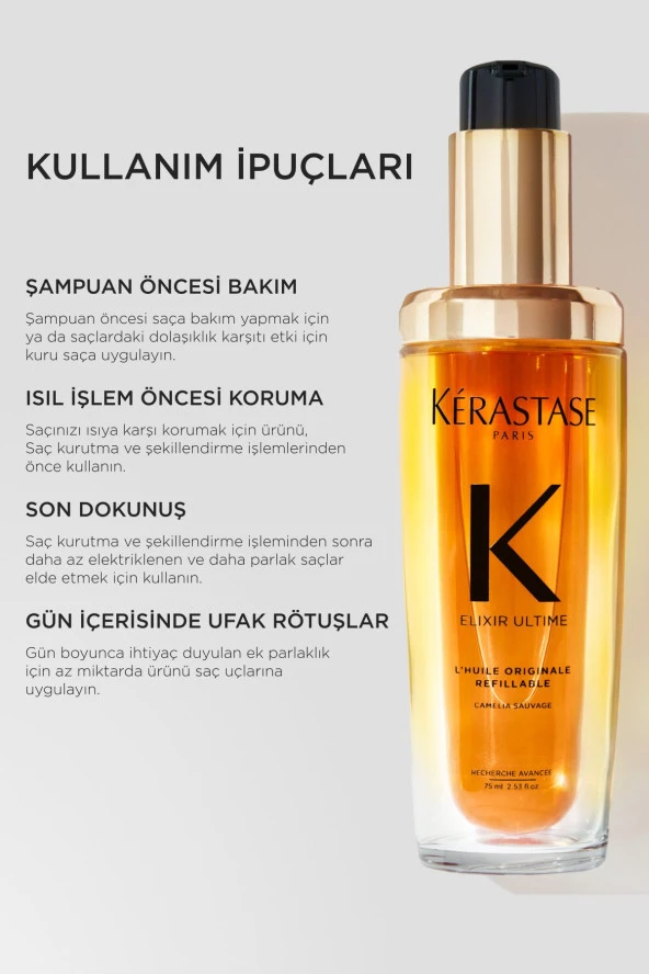 Kerastase Elixir Ultime Saç Bakım Yağı 75 ml - Resim 7