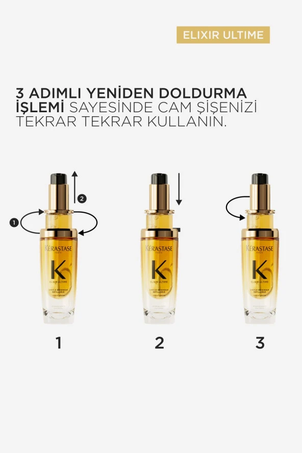 Kerastase Elixir Ultime Saç Bakım Yağı 75 ml - Resim 8