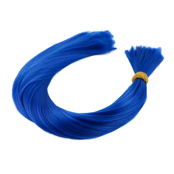 Koyu Mavi Renkli Sentetik Boğum Saç - 1Kg SBS-BLUE-PM-14X ürün görseli 1
