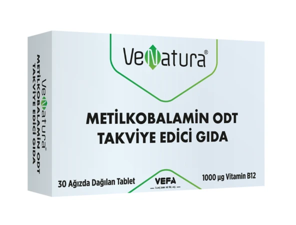 Venatura Vitamin B12 Metilcobalamin ODT (oral dağılan Tablet ) 30 Tablet ürün görseli 1