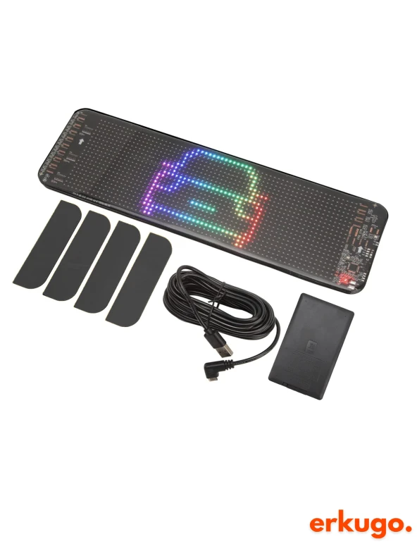 Telefon App Kontrollü Programlanabilir Araba Led Ekranı, Uzaktan kumandalı Kayan Yazı Emoji Led ürün görseli 1