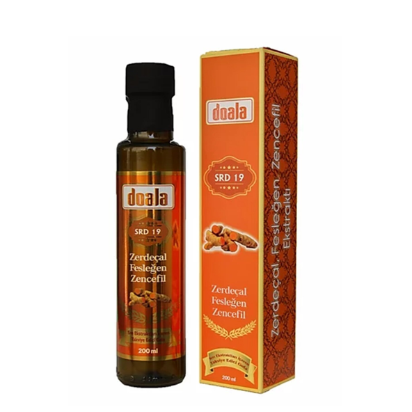 Doala SRD 19 Zerdeçal Fesleğen Zencefil Sıvı Ekstrakt Karışımı 225ml ürün görseli 1