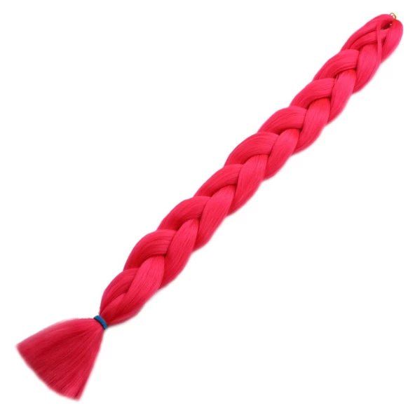 Afrika Örgüsü Ve Rasta İçin Sentetik Saç - Koyu Pembe PInk-PM-14X ürün görseli 1
