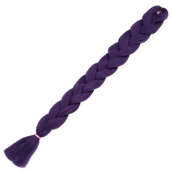 Afrika Örgüsü Ve Rasta İçin Sentetik Saç - Küllü Mor Purple-PM-14X ürün görseli 1
