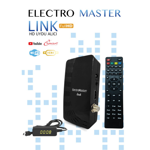 ElectroMaster Link Mini Digital HD 1080p Uydu Alıcısı ürün görseli 1