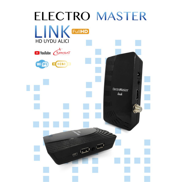 ElectroMaster Link Mini Digital HD 1080p Uydu Alıcısı - Resim 2