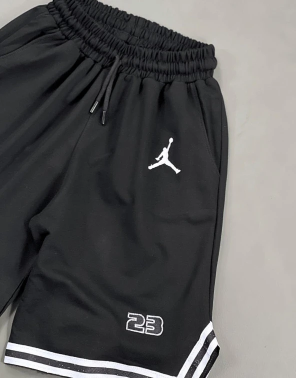 Premium Nakışlı Oversized Şort - Resim 3