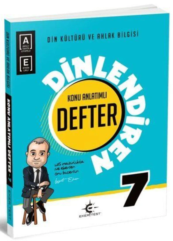 7. Sınıf Din Kültürü ve Ahlak Bilgisi Dinlendiren Konu Anlatımlı Defter Eker Test ürün görseli 1