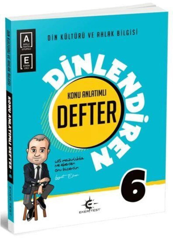 6. Sınıf Din Kültürü ve Ahlak Bilgisi Dinlendiren Konu Anlatımlı Defter Eker Test ürün görseli 1