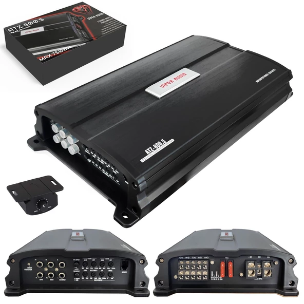 PTTAVM: VİPER ATZ-800.5 Oto Anfi Stereo 7500 Watt 5 Kanal Bass Kontrol