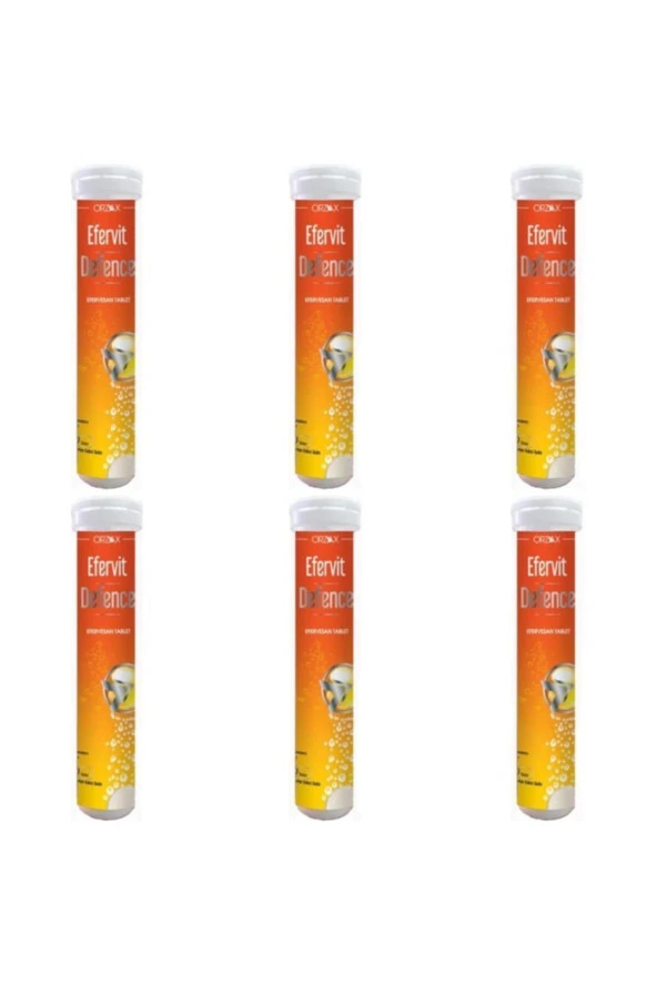 Orzax Efervit Defence 20 Efervesan Tablet 6 Kutu ürün görseli 1