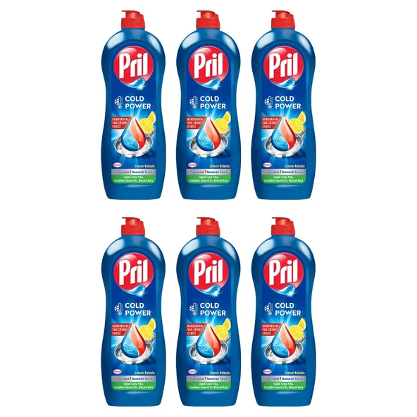 Pril Cold Power Sıvı Elde Yıkama Deterjanı 6 x 675 gr ürün görseli 1