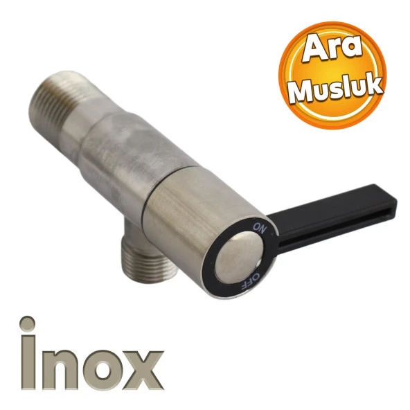Ara Musluk Metal Aç Kapa Vanalı Metal Taharet Musluğu Sağlam Wc Klozet Flex Bağlantı Aparat ürün görseli 1