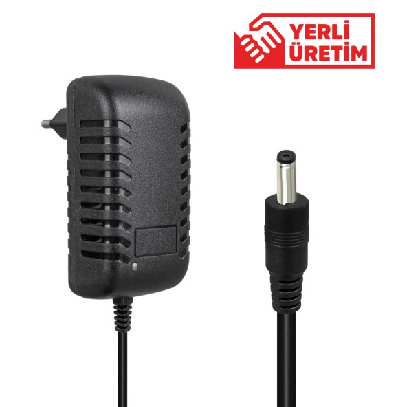 Weko 7.8 Volt 1 Amper Krokodil Uçlu Kırmızı Yeşil Ledli Yerli Üretim Priz Tipi Şarj Adaptörü ürün görseli 1