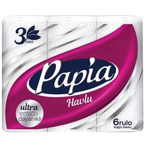Papia 6 Rulo Kağıt Havlu ürün görseli 1