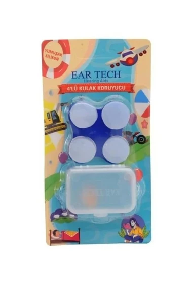 Ear Tech Kulak Tıkacı Silikon 4'lü ürün görseli 1