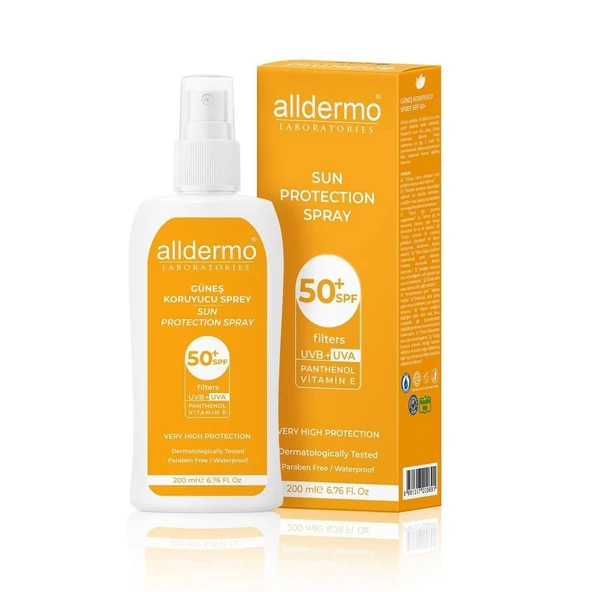 Alldermo Güneş Kremi Sprey SPF50+ 200 ml ürün görseli 1