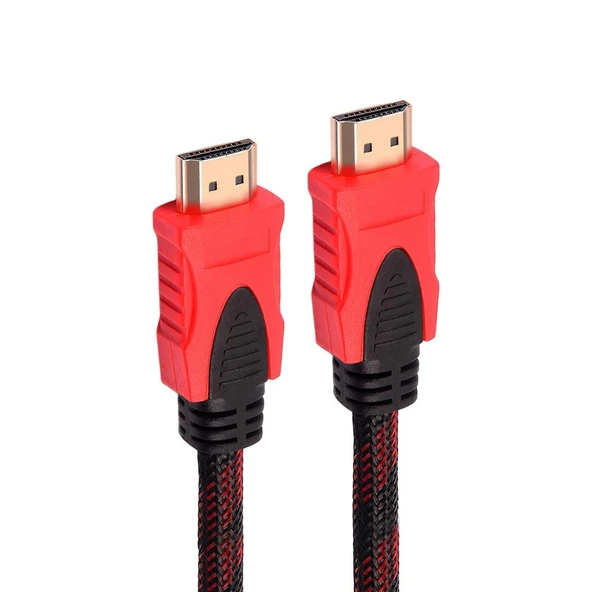 Ayt Fully G-507A 1.5 Metre HDMI Kablosu Örgülü Gold Uçlu Pc Bilgisayar Uydu Görüntü Kablosu ürün görseli 1