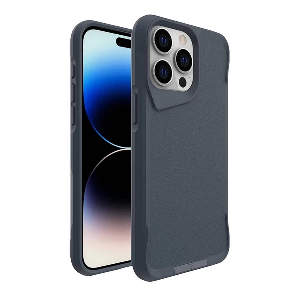 iPhone 15 Pro Max Uyumlu  Uyumlu KılıfAirbag Kenarlı T-Max Mat Standlı Kapak ürün görseli 1