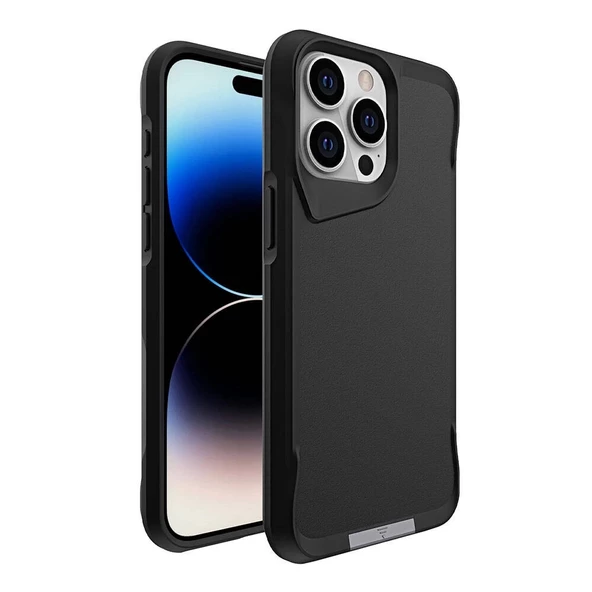 iPhone 15 Pro Uyumlu  Uyumlu KılıfAirbag Kenarlı T-Max Mat Standlı Kapak ürün görseli 1