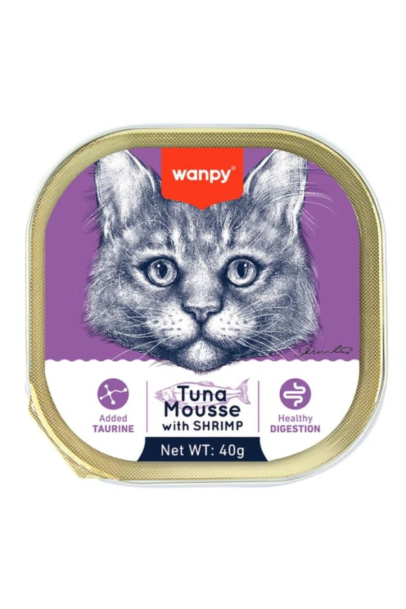 Wanpy Ton Balıklı Karidesli Alutray Kedi Konserve 40 gr ürün görseli 1