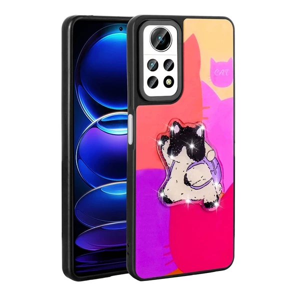 Xiaomi Redmi Note 12 Pro 4G Uyumlu  Uyumlu KılıfParlayan Kabartmalı İkonik Figürlü Amas Silikon Kapak ürün görseli 1