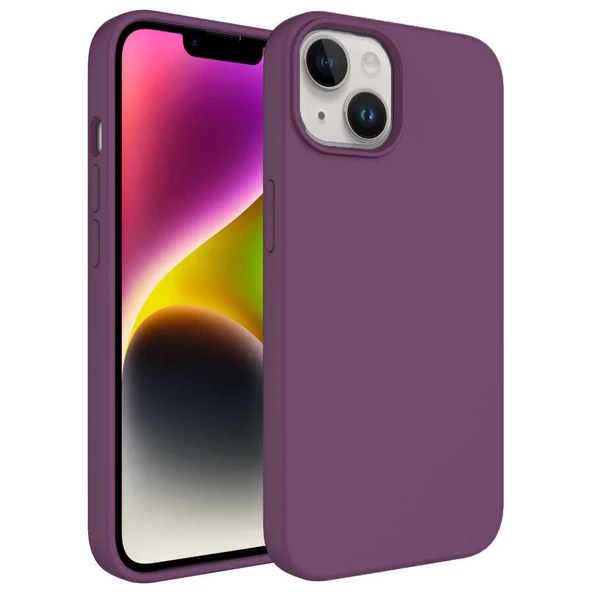 iPhone 14 Uyumlu  Uyumlu KılıfSıvı Teknolojili Silinebilir Sert Kivi Kapak ürün görseli 1