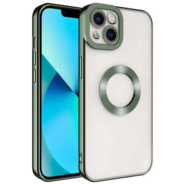 iPhone 14 Uyumlu Kılıf Kamera Korumalı Logo Gösteren Omega Kapak ürün görseli 1