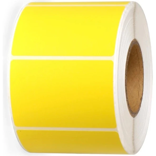Stilo Termal Barkod Etiketi 40X60 500Lü Sarı ürün görseli 1