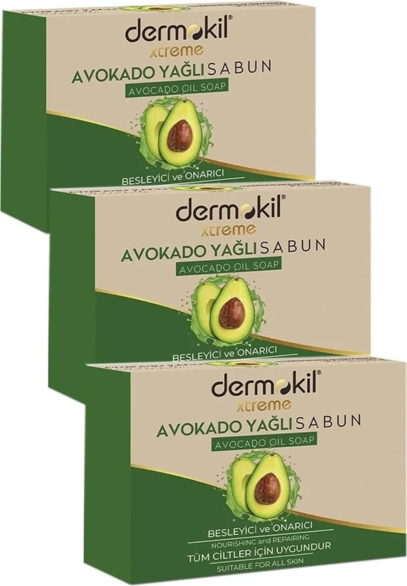 Dermokıl 100 gr Sabun Avokado Yaglı 3'lü Paket ürün görseli 1