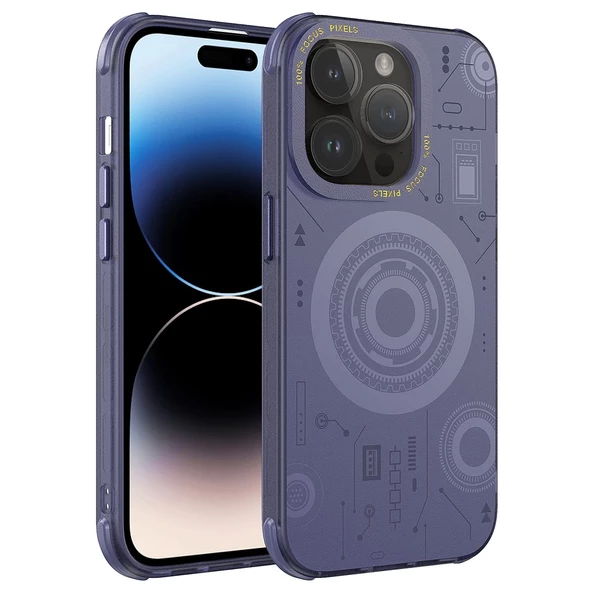 iPhone 14 Pro Uyumlu  Uyumlu KılıfWireless Şarj Özellikli Desenli Hot Kapak ürün görseli 1