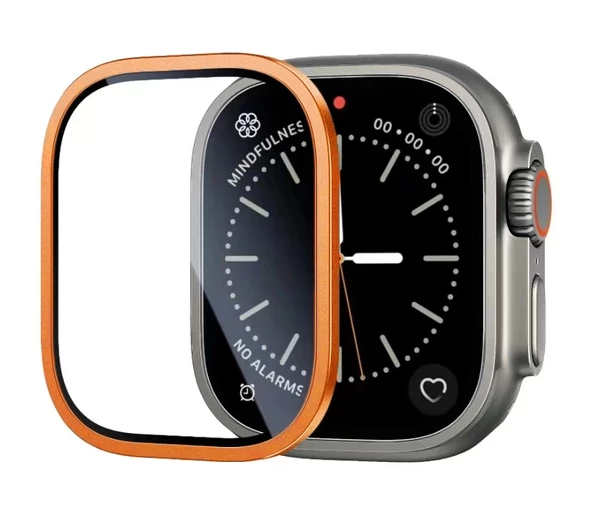 Watch Ultra 49mm ALM-01 Metal Çerçeveli Ekran Koruyucu ürün görseli 1