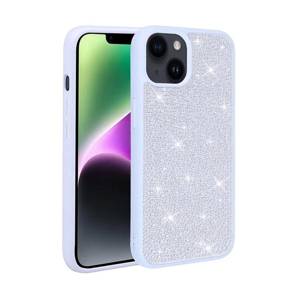 iPhone 13  Uyumlu  Uyumlu KılıfParlak Taşlı Tasarım Ston Kapak ürün görseli 1