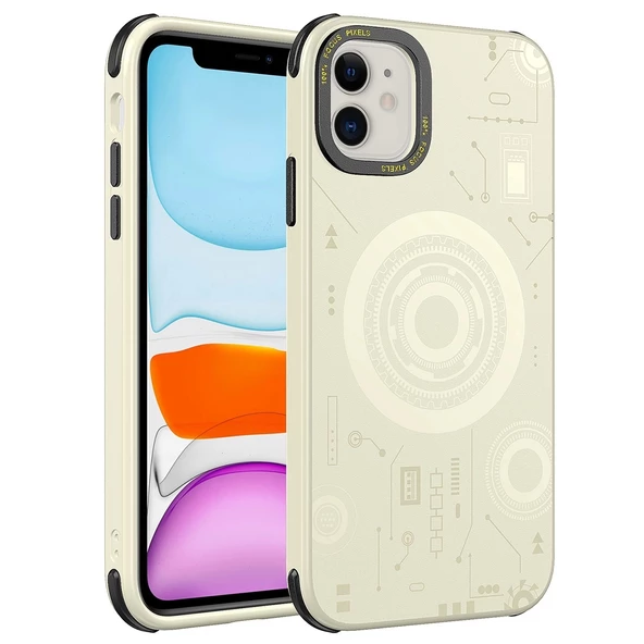 iPhone 11  Uyumlu KılıfWireless Şarj Özellikli Desenli Hot Kapak ürün görseli 1