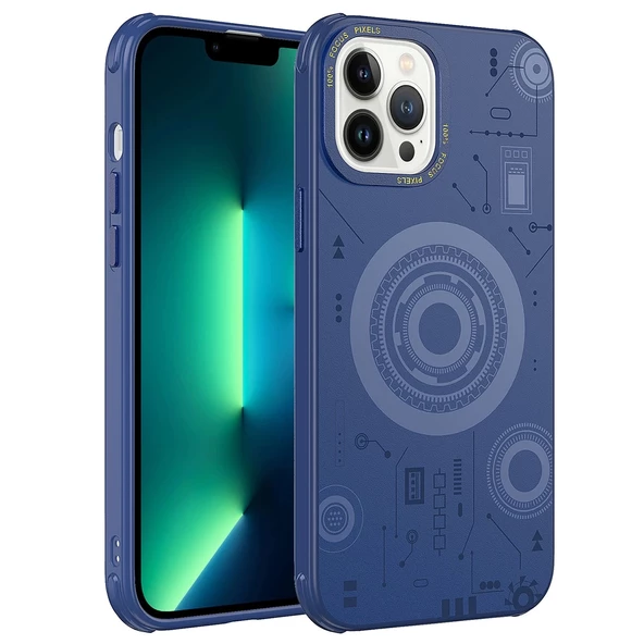 iPhone 13 Pro Max  Uyumlu KılıfWireless Şarj Özellikli Desenli Hot Kapak ürün görseli 1