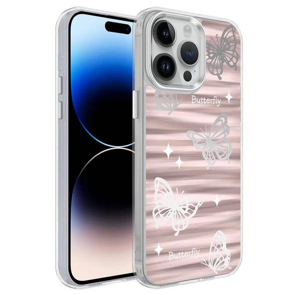 iPhone 14 Pro Max  Uyumlu KılıfAirbagli Parlak Tasarımlı Mimbo Kapak ürün görseli 1
