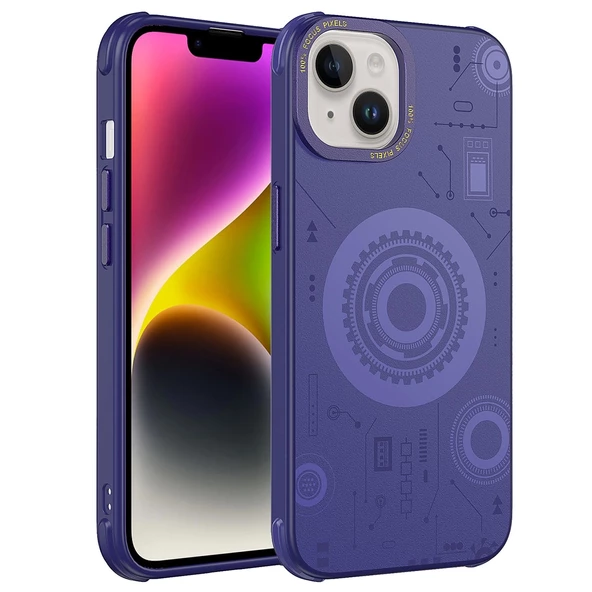 iPhone 13  Uyumlu KılıfWireless Şarj Özellikli Desenli Hot Kapak ürün görseli 1