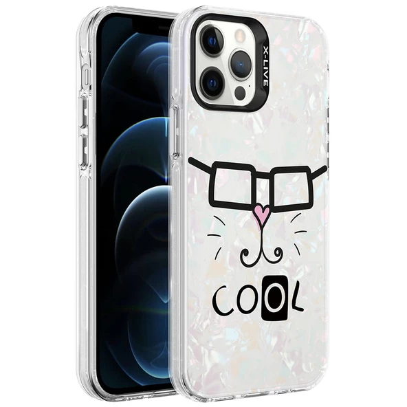 iPhone 12 Pro Max  Uyumlu KılıfMermer Desenli Marbello Kapak ürün görseli 1