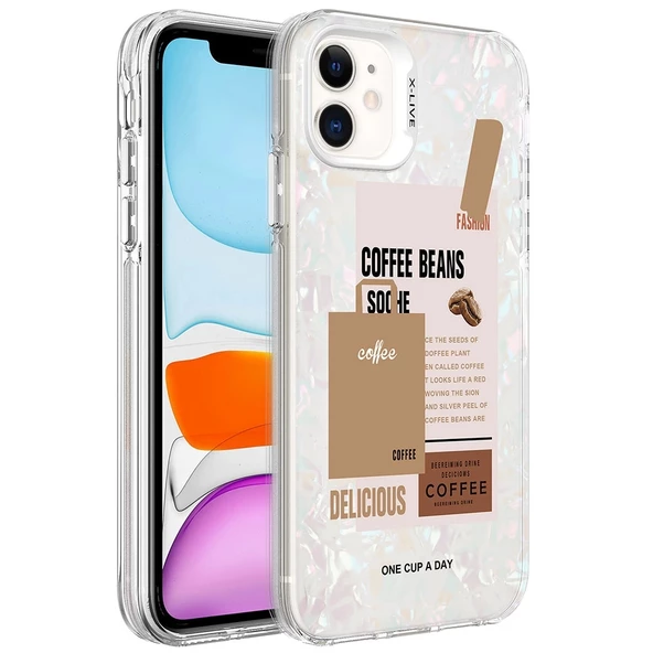 iPhone 12  Uyumlu KılıfMermer Desenli Marbello Kapak ürün görseli 1