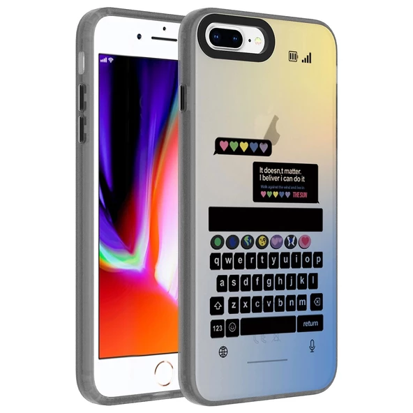 iPhone 8 Plus  Uyumlu KılıfDesenli Dragon Sert Kapak ürün görseli 1